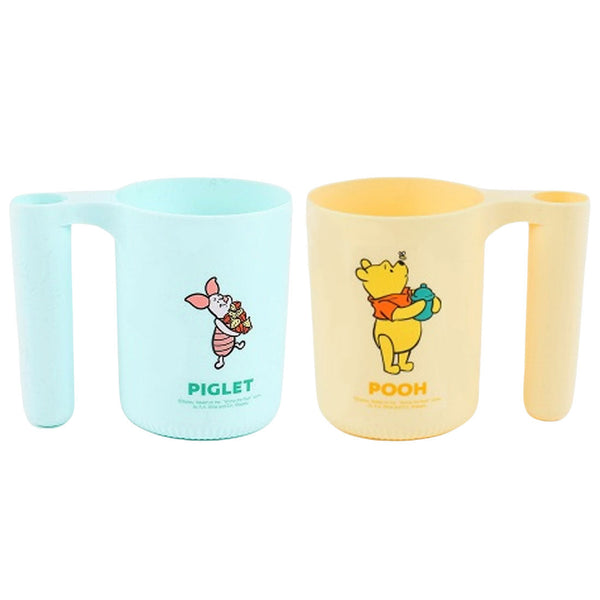 [DISNEY] Winnie-Bear-Pooh & Piglet Bathroom Cup Tumbler with Toothbrush Holder Set, 2 Pcs