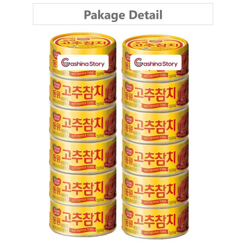 [DONGWON] Tuna Can Hot Pepper Sauce, 100g x 12can