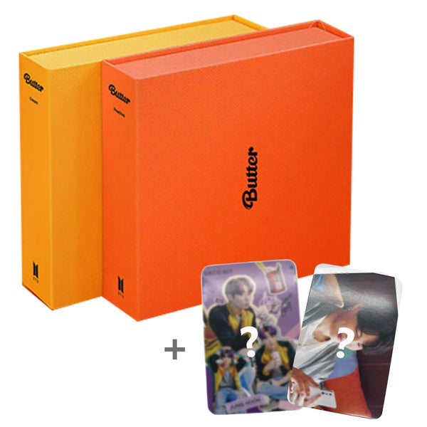 [HIVE ENTERTAINMENT] BTS Butter Album Cream+Peaches ver. Set +Bangtan Boys Extra Photocards Set (CD+Photobook+Photocards+Sticker) + Gift Extra Photocards