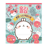 [MENBLY] Molang Sticker Mini Book - 331 Pcs