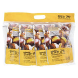 [NOBRAND] Korean Roasted and Peeled Sweet Chestnuts - 100g x 4pack