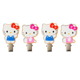 [SANRIO] Kitty 2 Set Hair Clips, Total of 4 Pieces