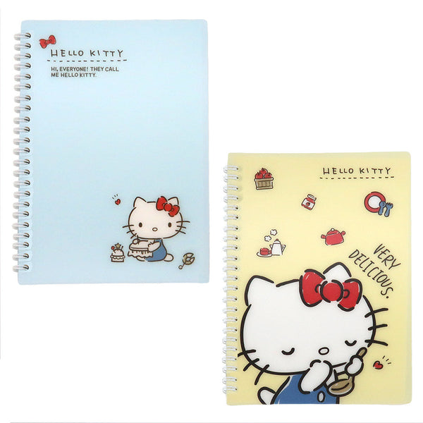 [SANRIO] Kitty A5 Spiral Notebook, 80 Sheets 2pcs