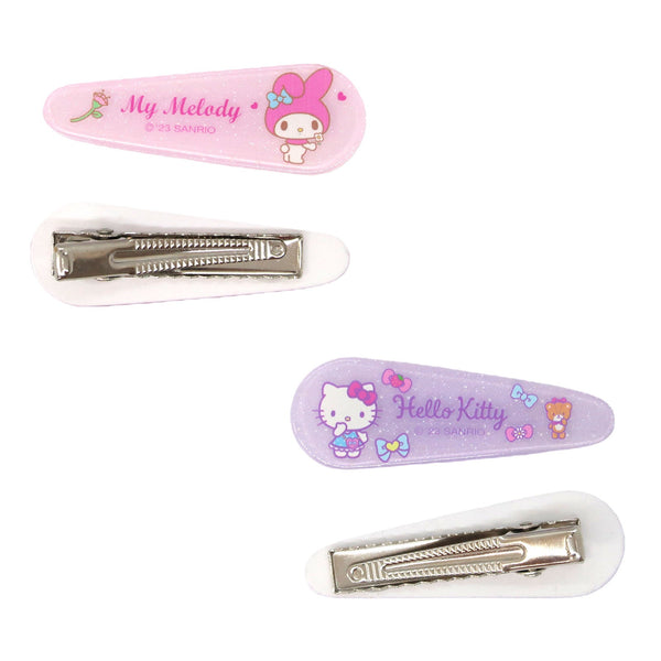 [SANRIO] Kitty & My Melody Kawaii Hair Clip 4pcs