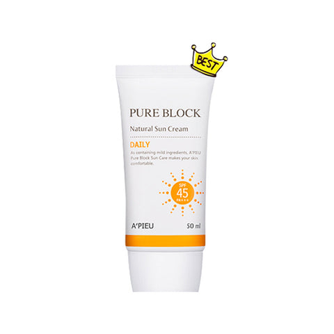 [A'PIEU] PURE BLOCK Natural Sun Cream SPF45/PA+++