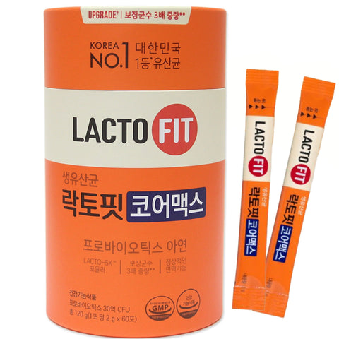 Lacto-Fit Core Max 1 Pack (2g x 60 Powder Sticks), Chong-Kun-Dang CKD Lactofit