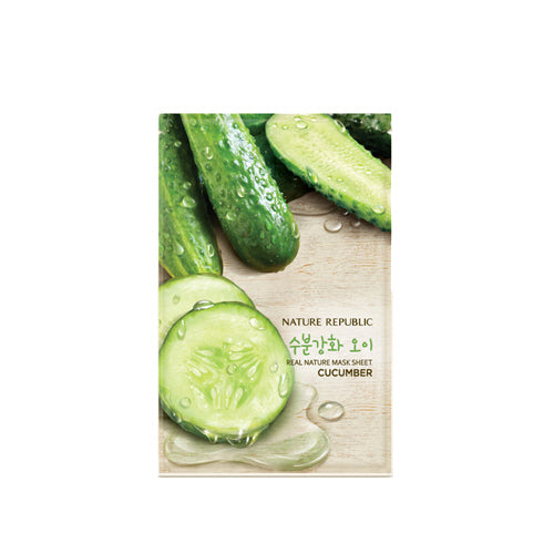 [Nature Republic] Real Nature Mask - Cucumber x 10pcs